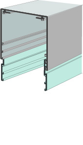 Pelmet with one Extension